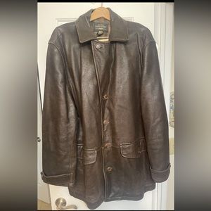 Men’s leather coat